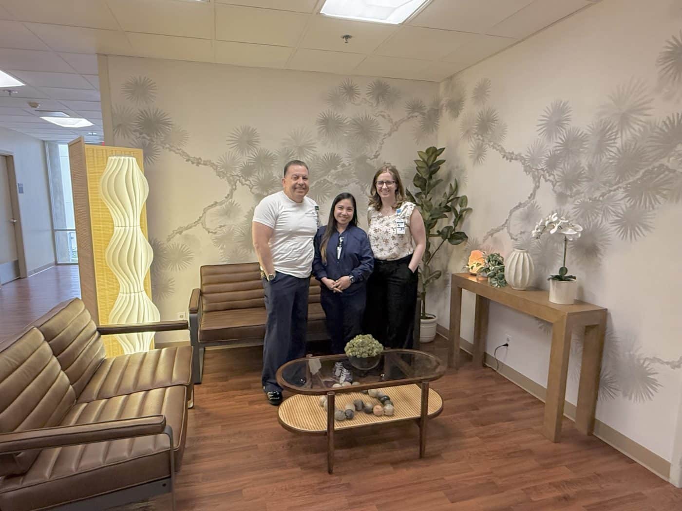Rotary Clubs in the Behavioral Health Center waiting area, which the group generously refreshed.